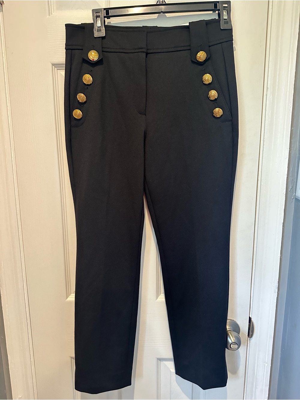 White House Black Market Women's Luxe Stretch classic Straight Ankle pants Sz 4S